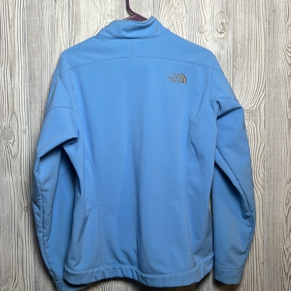 The North Face Apex Bionic SoftShell WindWall Jacket Large Fleece Coat Blue - Picture 7 of 7
